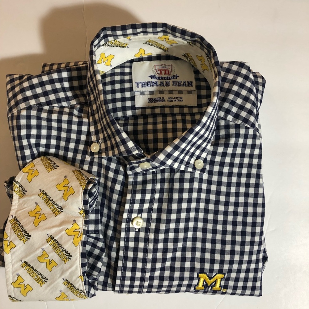 Thomas Dean Collegiate Checked Shirt | S